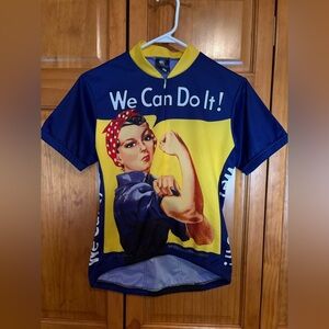 NWOT Rosie Riveter We Can Do It Cycling Jersey